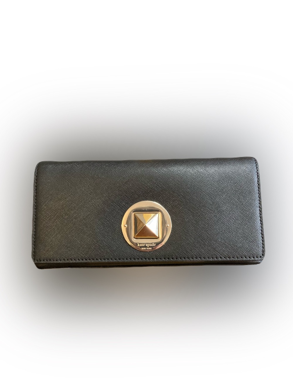 Kate Spade Newbury Lane Keira Clutch Black Saffiano Leather